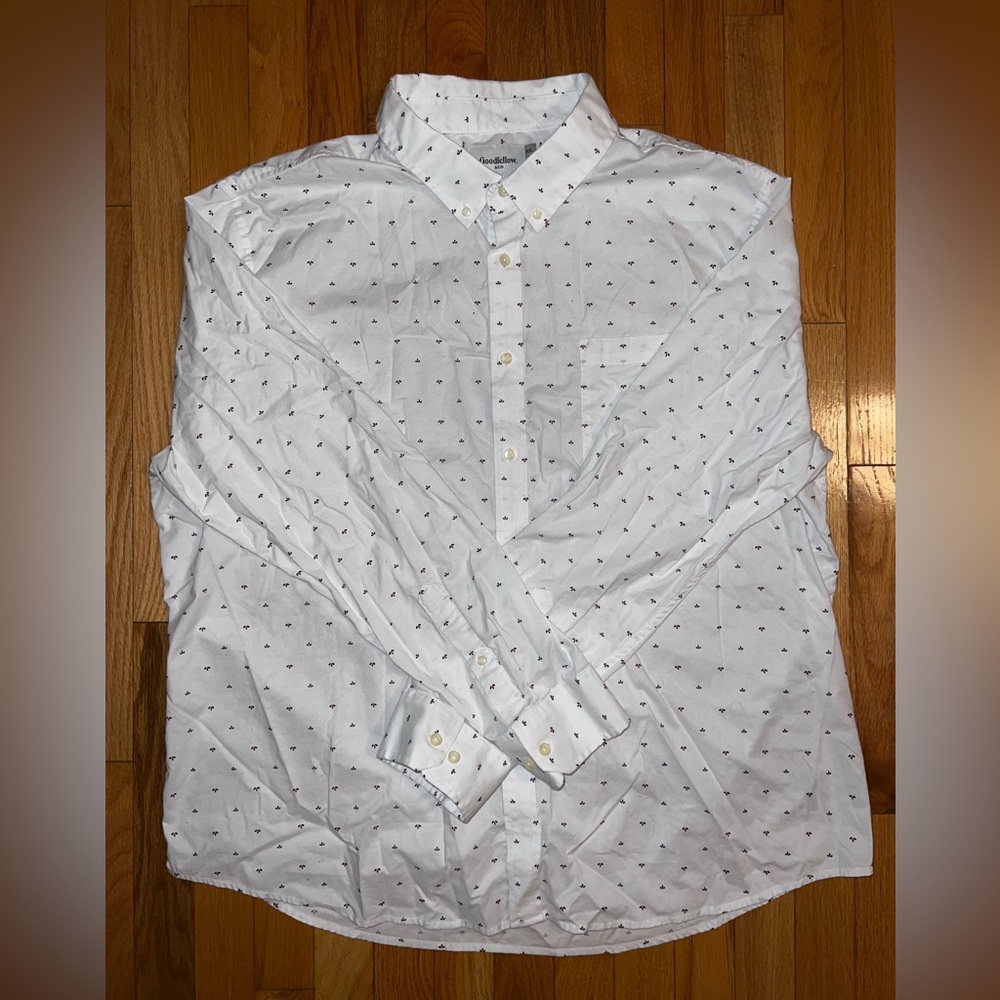 Goodfellow & Co. XL Men’s shirt - Very Good used condition, white patterned